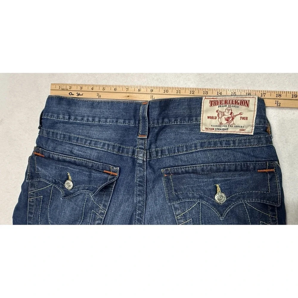 True Religion Mens Jeans size 36 straight leg World Tour